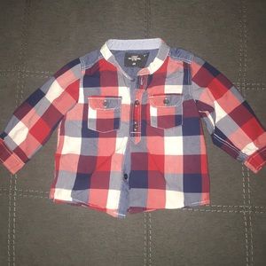 🌸H&M Baby Plaid Button Down